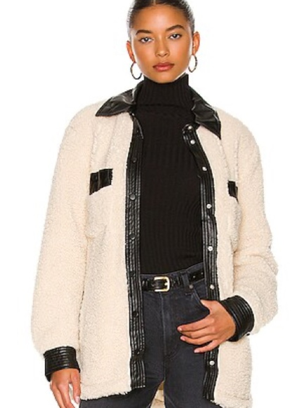 Sherpa Jacket in Mourning Routine
BLANKNYC
Color: Mourning Routine